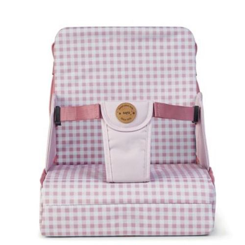 SARO 2-in-1 Portable Booster Seat & Diaper Bag: Travel High Chair for Baby & Toddler Mealtime - Foldable, Lightweight, & Safe with Storage