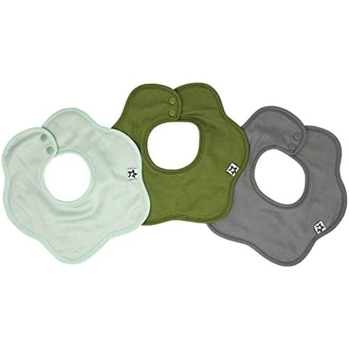 Tiny Twinkle Roundabout Drool Bibs - 360 Rotating Waterproof and Absorbent Teething Baby Bibs