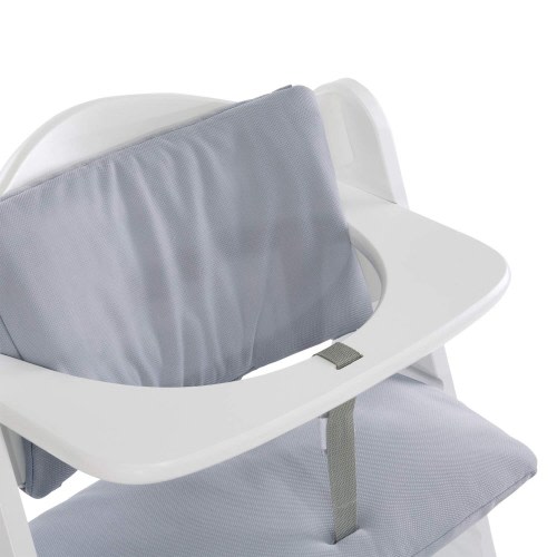 hauck AlphaPlus Grow Along Wooden High Chair w/Grey Tray Table & Deluxe Cushion - 16.5
