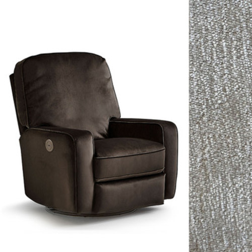 Best Chairs Bilana Power Swivel Glider Recliner in Moondust - Bambi Baby Store