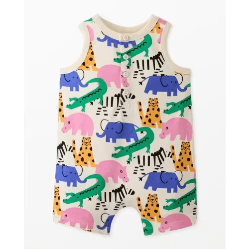 Baby Print Romper (0-3M)
