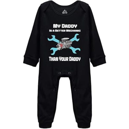 My Daddy is A Better Mechanic Than Your Daddy Girls and Boys Baby Universal One Piece Bodysuits