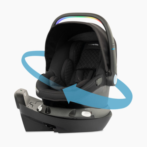 Evenflo Revolve180 LiteMax NXT Rotational Infant Car Seat with SensorySoothe - Jasper
