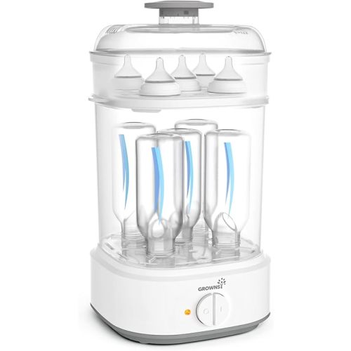 Bottle Sterilizer, Baby Bottle Steam Sterilizer, Electric Baby Bottle Sanitizer with Timer for Baby Bottles, Pacifiers, Pump Parts