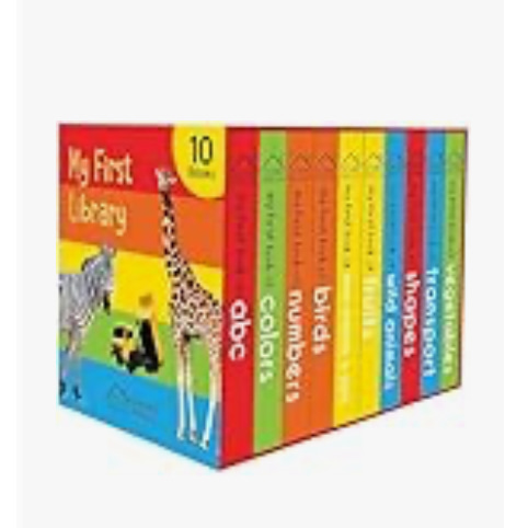 My First Library: Boxset of 10 Board Books for Kids