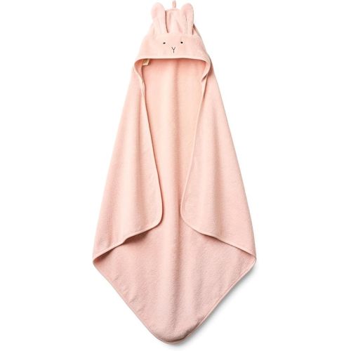 Baby Hooded Towel – Organic Cotton Baby Bath Towels – Baby Towels, Baby Bath Towels for Baby Girl, 32" x 32" Super-Soft and Absorbent Baby Towels for Newborn (Rabbit - Blush)