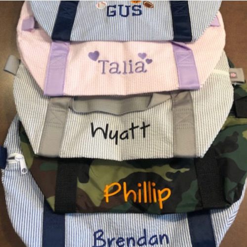 Seersucker Duffels – The Present Event