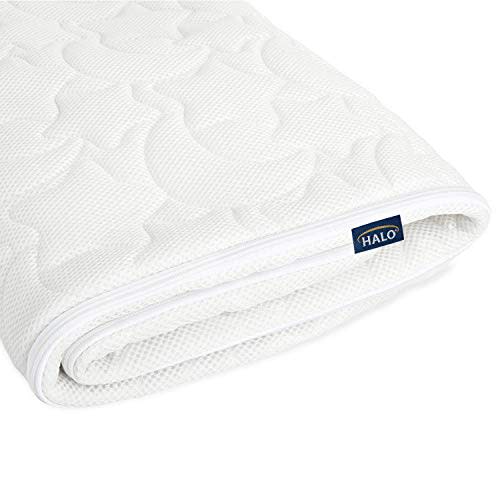 HALO DreamWeave Replacement Cover for Breathable Crib Mattress, Breathable, Waterproof Infant Mattress Pad Protector, GreenGuard Gold Certified - 52” x 28” x 4.5”