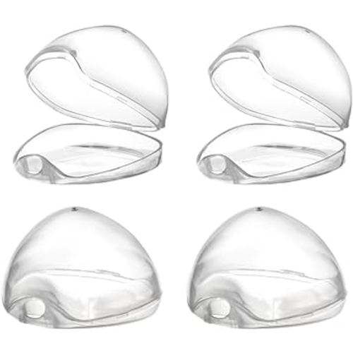 Accmor Pacifier Case, Pacifier Holder Case, Pacifier Container for Travel, BPA Free, Transparent, 4 Pack