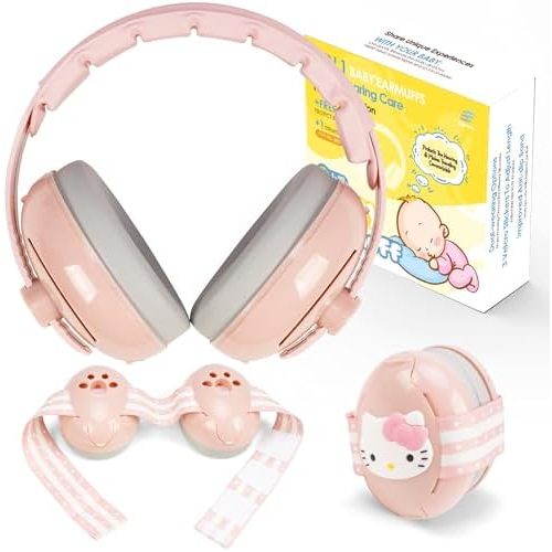 2-in-1 Baby Ear Muffs - Adjustable, Lightweight & Foldable Noise Protection for Infants & Toddlers