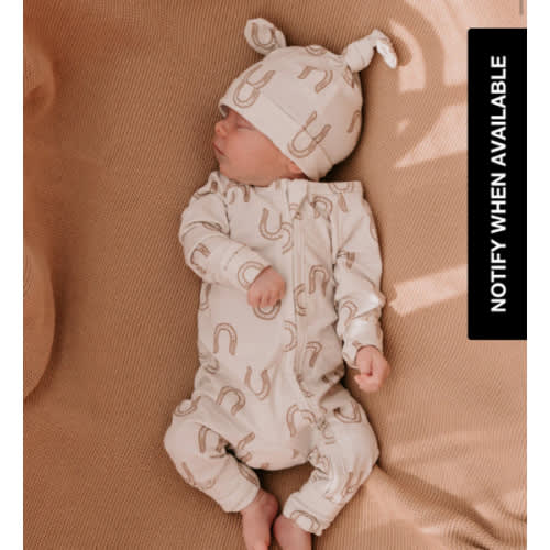 Zip Romper | Western Horse Shoe