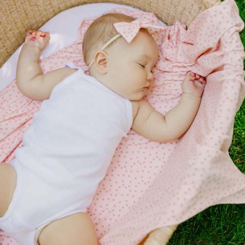 Knit Swaddle Blanket - Dottie