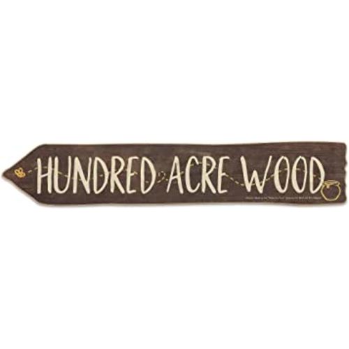 Open Road Brands Disney Winnie The Pooh Hundred Acre Wood Arrow Wall Decor - Cute Winnie The Pooh Decoration