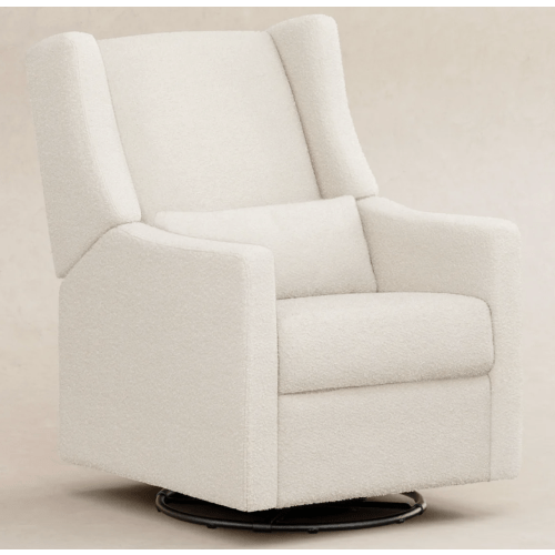 Kiwi Manual Recliner and Swivel Glider - Performance Ivory Boucle
