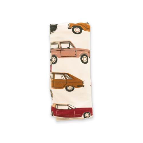 Cars Bamboo Stretchy Swaddle – Soft & Breathable Newborn Baby Blanket by Ellie Sue