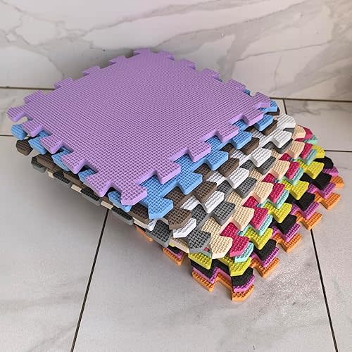 YIMINYUER® 20 Tiles (30cm×30cm×1cm Each Tile) Baby Soft Puzzle Play Mats, Kids Thick EVA Foam Floor, Toddlers & Children's Soft Interlocking Mat