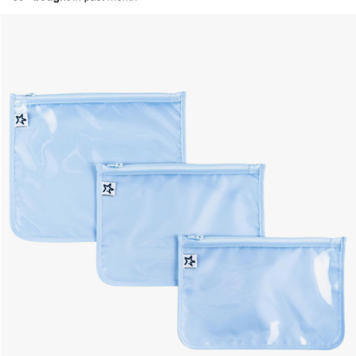 Tiny Twinkle Mess-proof Travel Bags, Airline Compliant, Zipper Closure, Clear Front Pouch, Diaper Bag Packing, Toiletry or Cosmetics Organizer