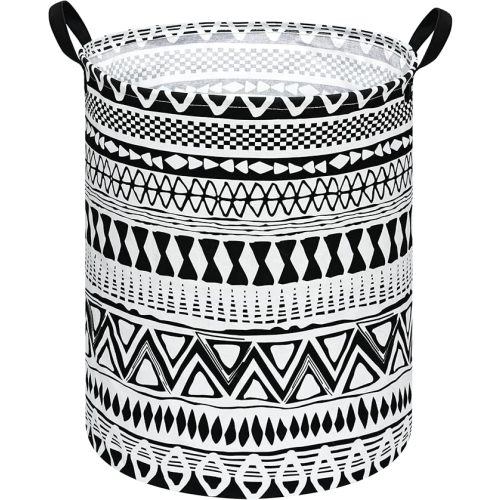 Round Laundry Hamper Storage Basket Fabric Material Storage Hamper Organization Basket, Storage Bin, Gift Box with Handles for Room