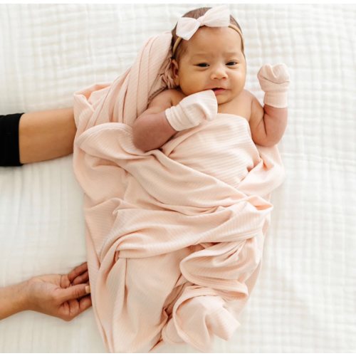 Rosie Ribbed Swaddle Blanket