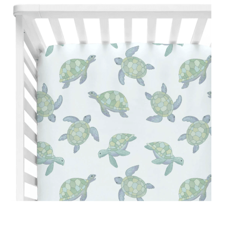 Totally Turtles Crib Sheet