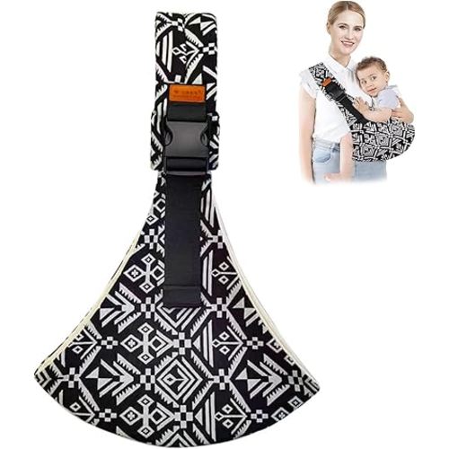 Baby Sling Carrier,Toddler Carrier, 2025 New Baby Sling,Portable and Lightweight Sling,Non-Slip Hip Seat Carrying 10-30lbs(Blacksail)