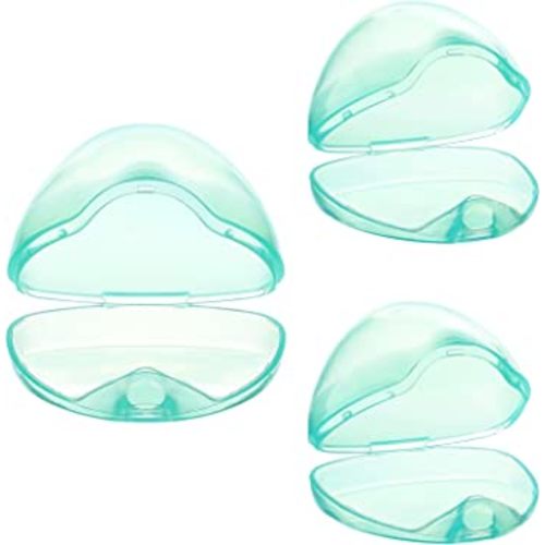 Accmor Pacifier Case, Pacifier Holder Case, Pacifier Container for Travel, BPA Free,Transparent Green, 3 Pack