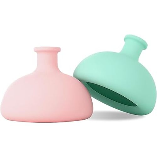 Chest Percussion Cup Baby - 2PCS - Baby Back Massage Cup,Silicone Burp Clapper for Newborn Milk Feeding