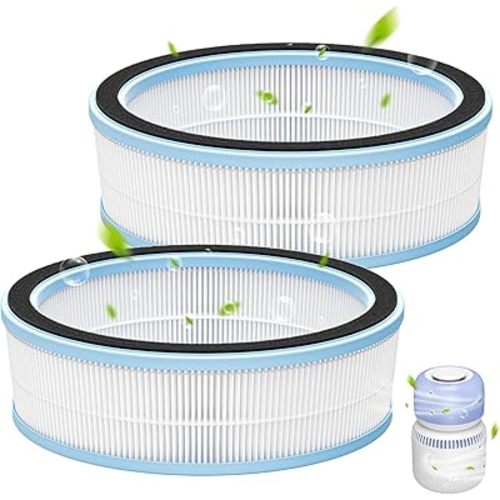 2 Pack Air Filters for LEVOIT Sprout Evaporative Humidifier, Air Filters Humidifiers for Bedroom Baby, 2-IN-1 Dual Filter System for 99% Air Filtration, #LRF-B381-WNA, White
