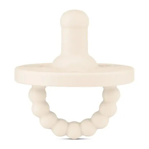 Ryan & Rose Cutie PAT Pacifier Teether (Stage 2, Ivory)