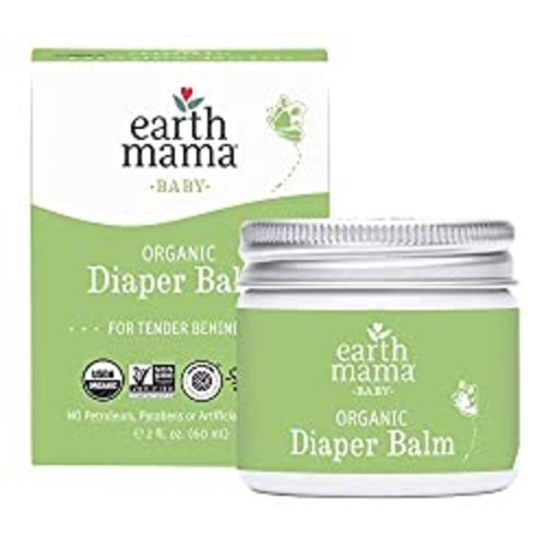 Earth Mama Organic Diaper Balm Multipurpose Baby Ointment | EWG Verified, Petroleum & Fragrance Free with Calendula for Sensitive Skin, 2-Fluid Ounce - 2.03 Fl Oz (Pack of 1)