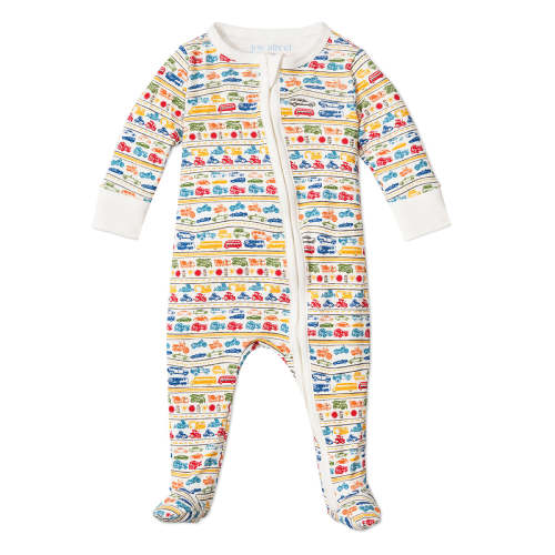 Cars & Trucks Zip Baby Onesie | Joy Street Kids