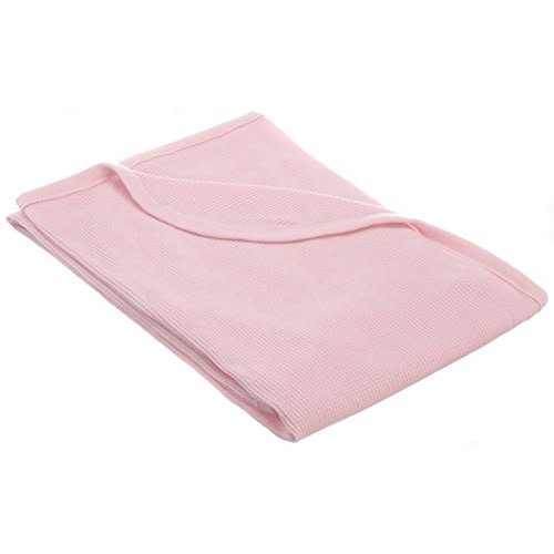 American Baby Company 100% Cotton Thermal Waffle Swaddle Blanket (30" x 40"), Soft, Breathable & Stretchy, Pink, for Boys and Girls, Perfect for Swaddling, Travel and Gifting