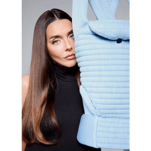 BUMPSUIT X LAURYN BOSSTICK The Armadillo Baby Carrier - Denim