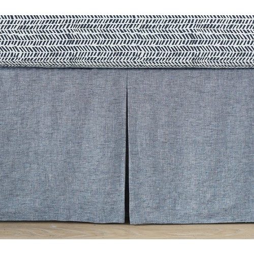 European Linen Crib Skirt | Pottery Barn Kids