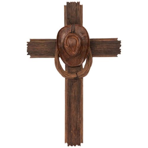 Cowboy Hat & Lasso Cross