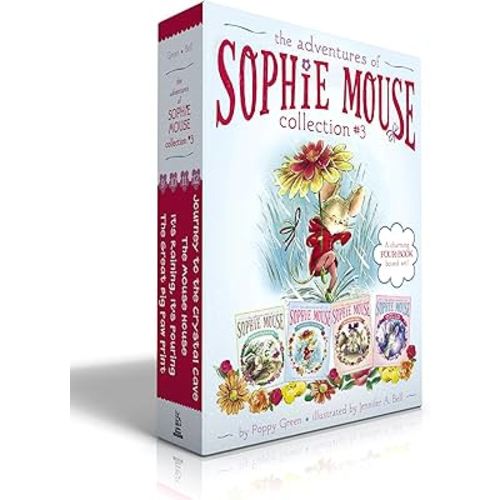 The Adventures of Sophie Mouse Collection #3 (Boxed Set): The Great Big Paw Print; It's Raining, It's Pouring; The Mouse House; Journey to the Crystal Cave