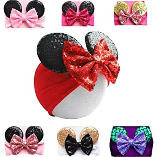 Mouse Ears Headband/Headwrap - Toddler, Baby, Kids - Party supplies - Red
