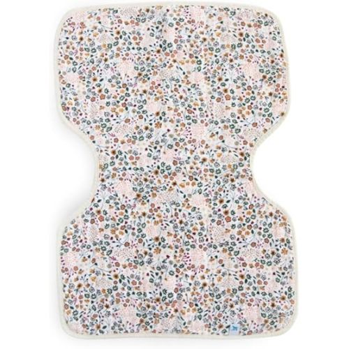 Little Unicorn Ultra-Absorbent Premium Burp Cloth | Soft on Baby's Skin | Larger Size | Ergonomic Design (Pressed Petals)