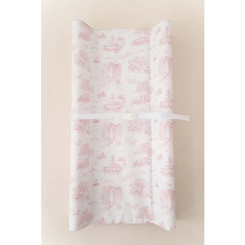 Spring Toile Pink Contour Change Pad | The Gilded Bird – The Gilded Bird US