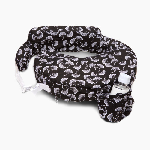 My Brest Friend Original Nursing Pillow - Black Flowing Fans