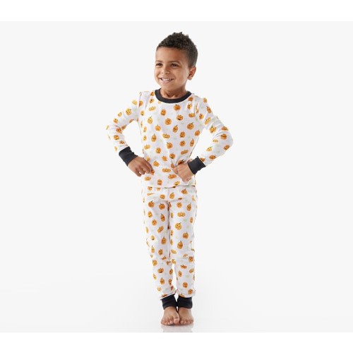 Glow-in-the-Dark Happy Pumpkins Pajama Set | Pottery Barn Kids, 4