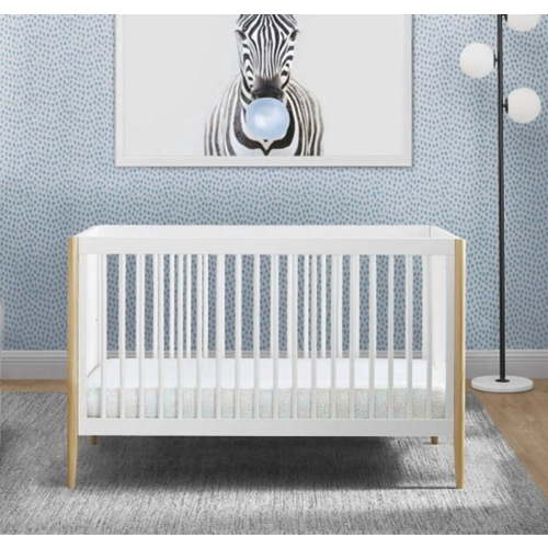 Delta Children Casey 4-in-1 Convertible Crib, Bianca White/Natural