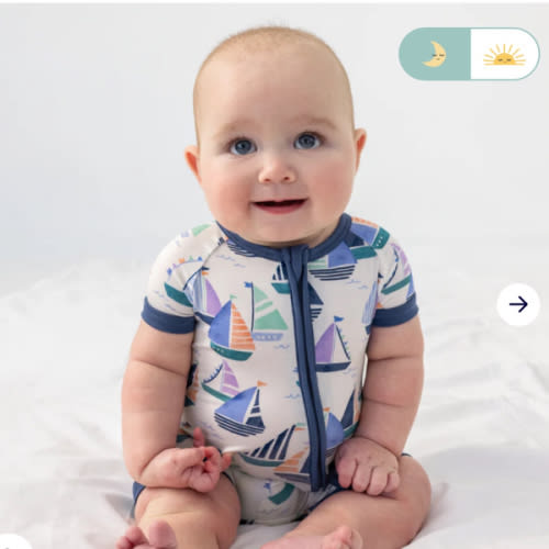 Seas The Day Shorty Zippy – Little Sleepies