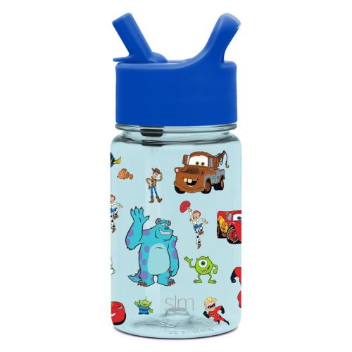 12oz Plastic Tritan Summit Kids Water Bottle with Straw - Simple Modern, Color: Pixar