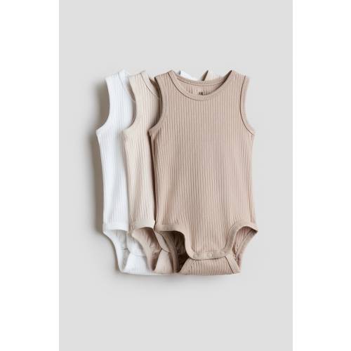 3-PACK SLEEVELESS BODYSUITS