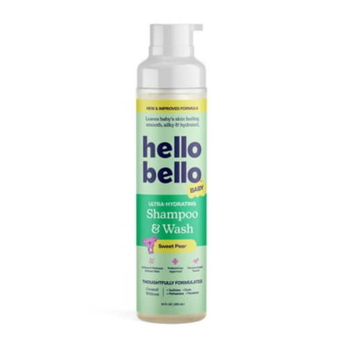 Hello Bello Ultra-Hydrating Baby Shampoo & Body Wash, Sweet Pear, 10oz Bottle