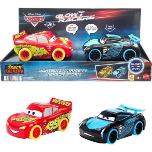 Disney Pixar Cars Track Talkers Glow Racers Lightning Mcqueen & Jackson Storm - 2pk (target Exclusive)