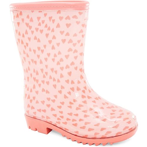 Simple Joys by Carter's Unisex-Child Juju Rain Boot - 5 Toddler - Peach