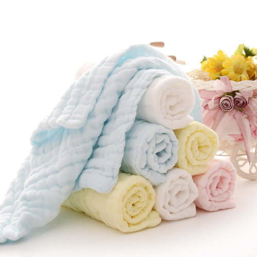 10PCS Muslin Cotton Baby Towel Soft Baby Bath Towel Multicolor Washcloths and Towels