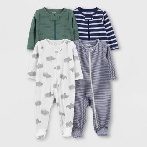 Carter's Just One You® Baby Boys' 4pk Pajamas - Blue/Green, Size: 6M